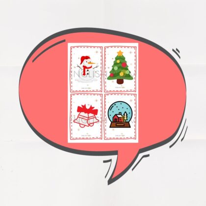 christmas flashcards