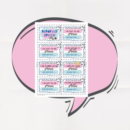 Reported Speech (Check it!cards)